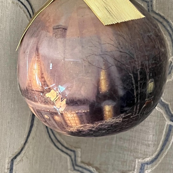 Thomas Kincaid glass Christmas ornament balls - Picture 2 of 7